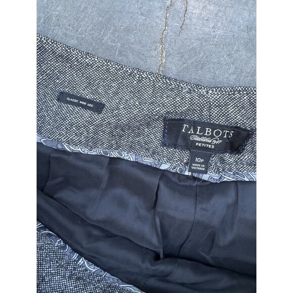 5 for $17 Talbots Petites Heritage Gray Wool Blend Pants 10P - Picture 5 of 9